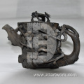 Stone carved teapot plum blossom pot